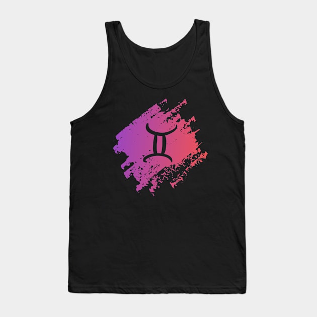 Gemini Watercolor Gradient Tank Top by snapoutofit